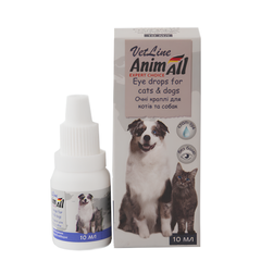 Очні краплі AnimAll VetLine для котів і собак, 10 мл