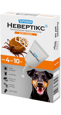 Протикліщові краплі на холку Superium Невертікс для собак 4 - 10 кг