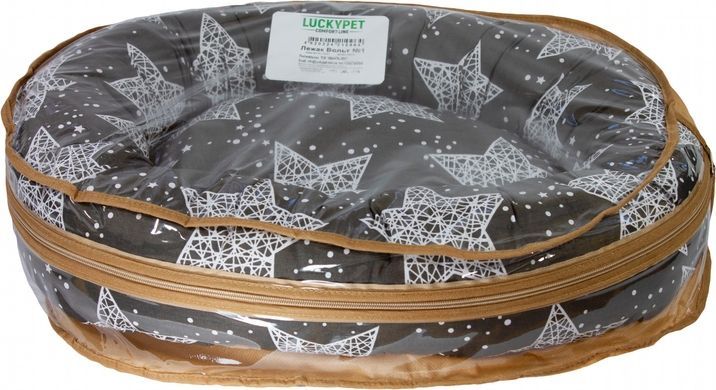 Volt No. 1 Gray Lucky Pet Dog Bed, 42x52x10