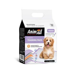 AnimAll Puppy Training Pads &mdash; пелюшки тренувальні з ароматом лаванди для цуценят і собак 60х60 см, 10 шт