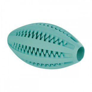 Trixie DentaFun &ndash; rugby‑ball mint‑flavored toy for dogs, rubber, 11 cm