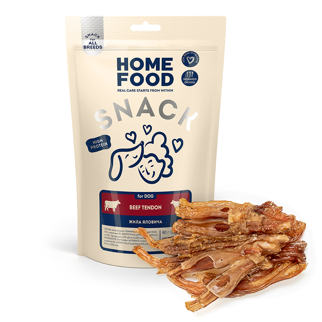 HOME FOOD dog treats beef tendon