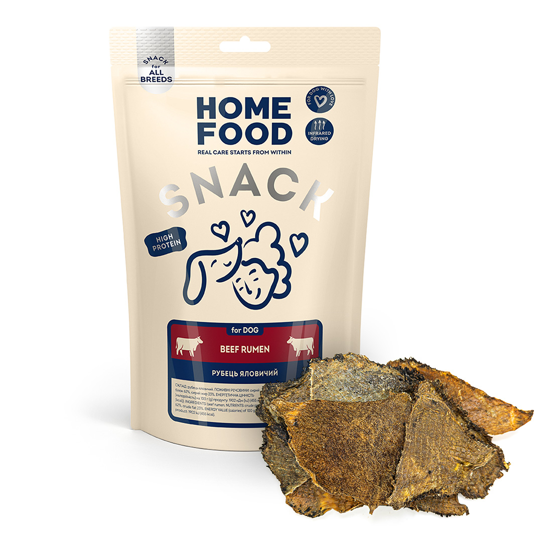HOME FOOD dog treats beef tripe