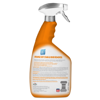 OUT! Orange Oxy Stain & Odor Remover &mdash; Orange OXY super-powerful stain and odour remover for dog and cat stains and odours, 945 ml
