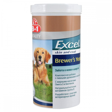 Вітаміни 8in1 Excel «Brewers Yeast» для шкіри та шерсті собак та котів