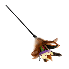 Игрушка для котов Дразнилка с перьями на стеке GiGwi Teaser