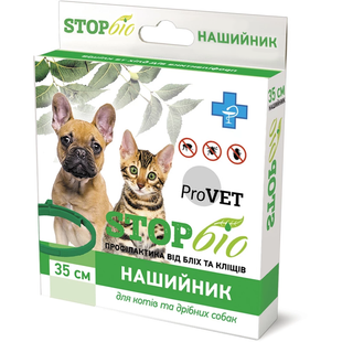 Ошейник от внешних паразитов ProVET «STOP-Био» для кошек и собак, 35 см