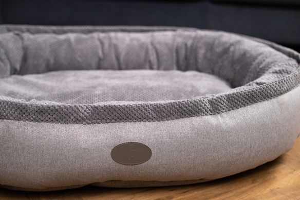 Donut Soft Touch Gray Oval Bed
