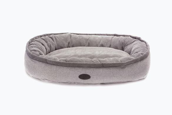 Donut Soft Touch Gray Oval Bed