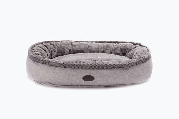 Donut Soft Touch Gray Oval Bed