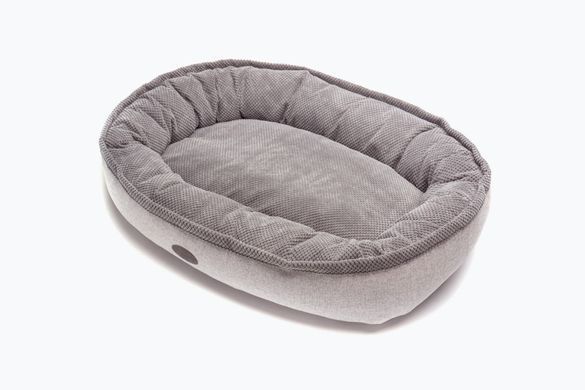Donut Soft Touch Gray Oval Bed