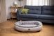 Donut Soft Touch Gray Oval Bed