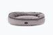 Donut Soft Touch Gray Oval Bed