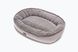 Donut Soft Touch Gray Oval Bed