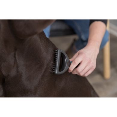 Trixie &ndash; universal mat comb with wide teeth, plastic handle, 7&times;18 cm