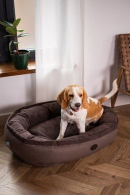 Donut Soft Touch Brown Oval Bed