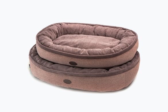 Donut Soft Touch Brown Oval Bed