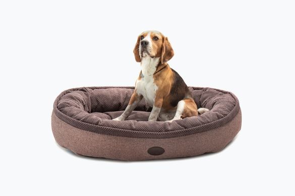 Donut Soft Touch Brown Oval Bed