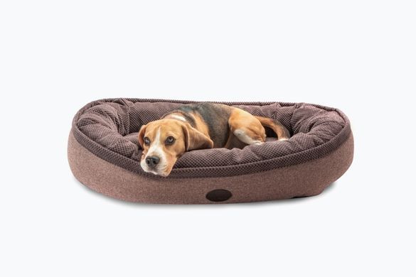 Donut Soft Touch Brown Oval Bed