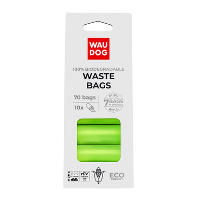 Biodegradable hygiene bags WAUDOG, 70 pcs/pack