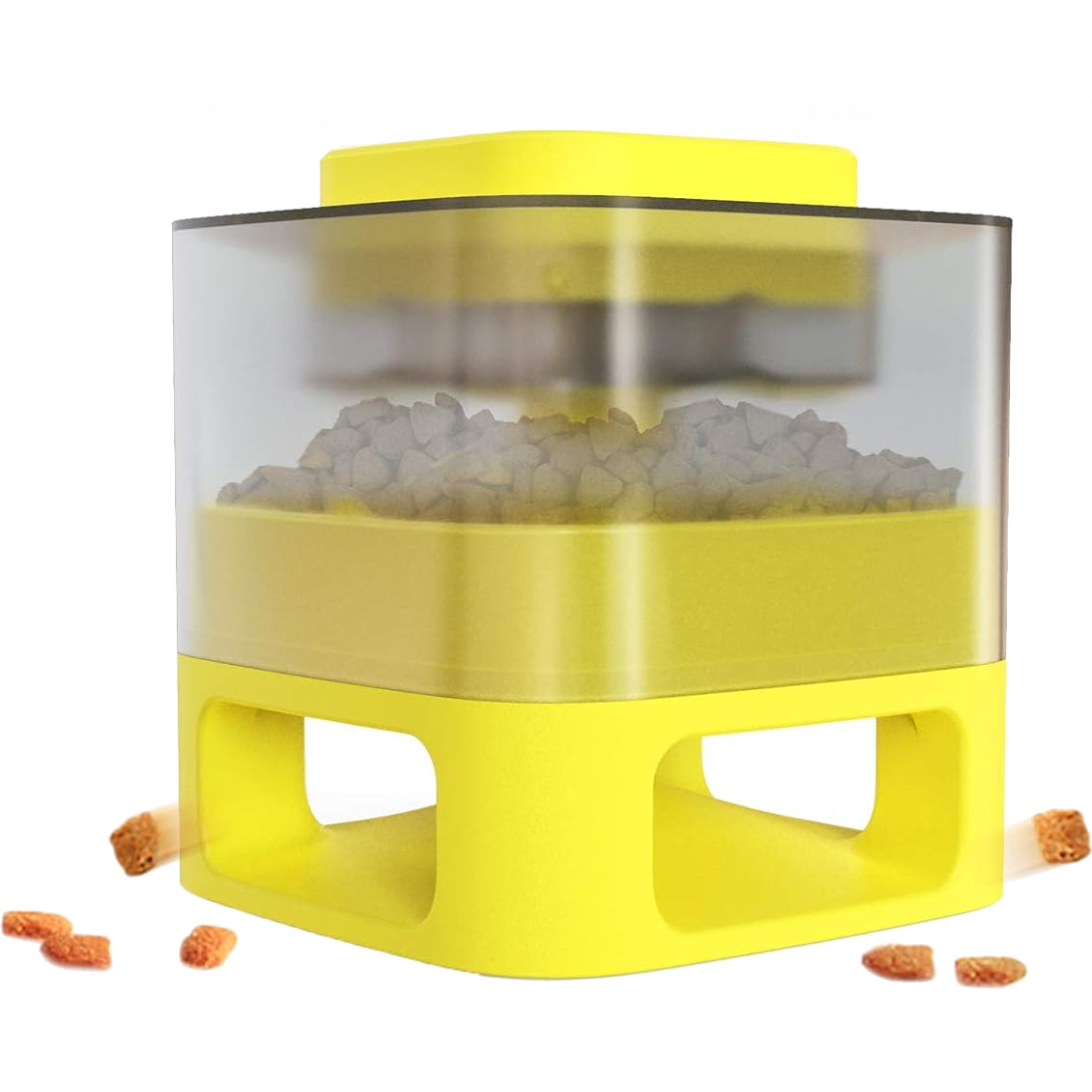 Square Fun Feeder-A Yellow интерактивная игрушка-кормушка