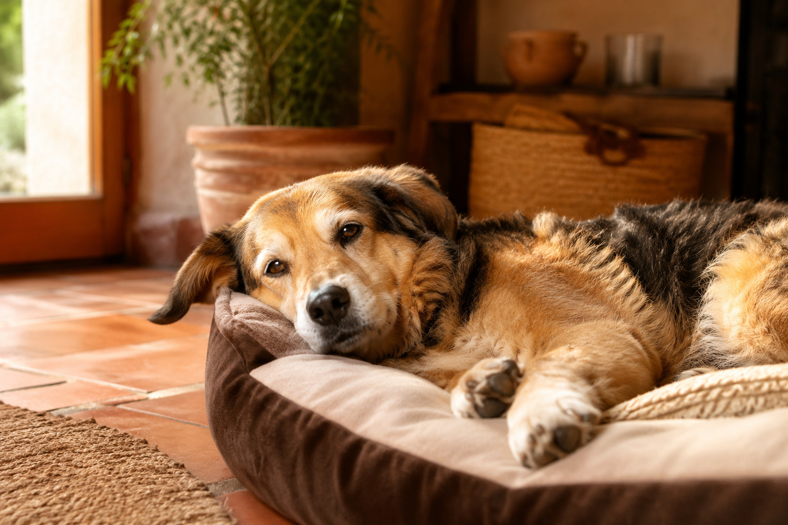 Dog at a veterinary examination