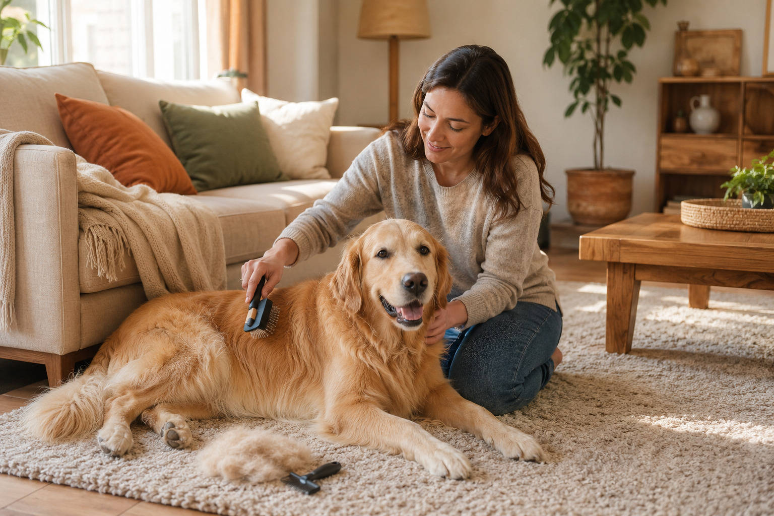Dog coat care