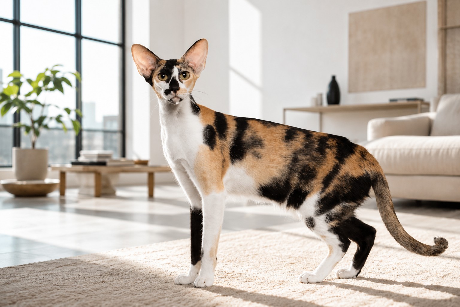 Oriental Shorthair cat close-up