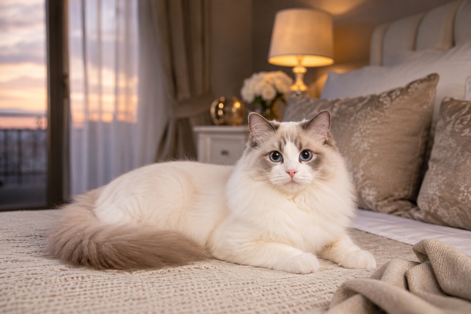 Ragdoll at home