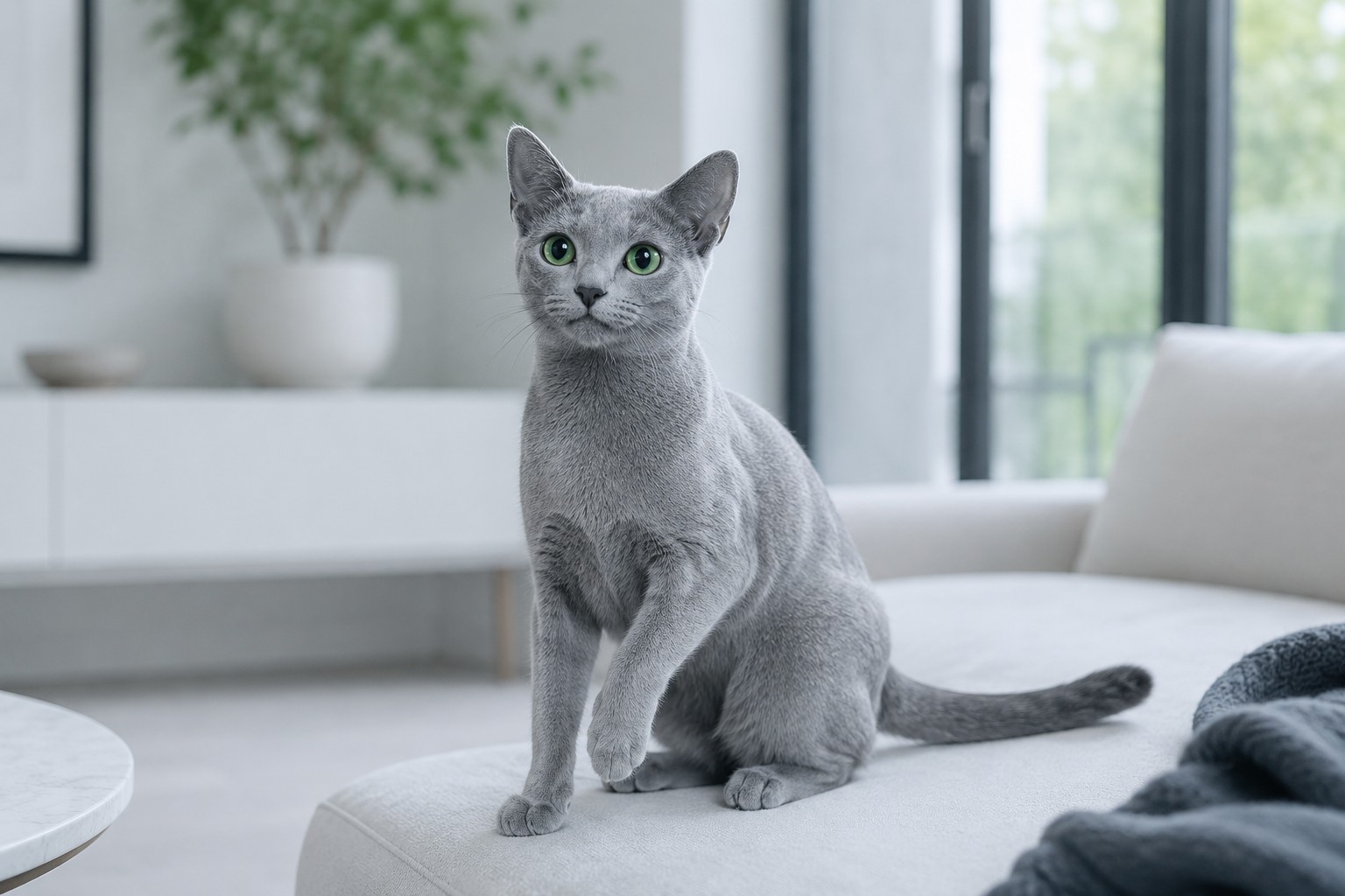 Russian Blue cat