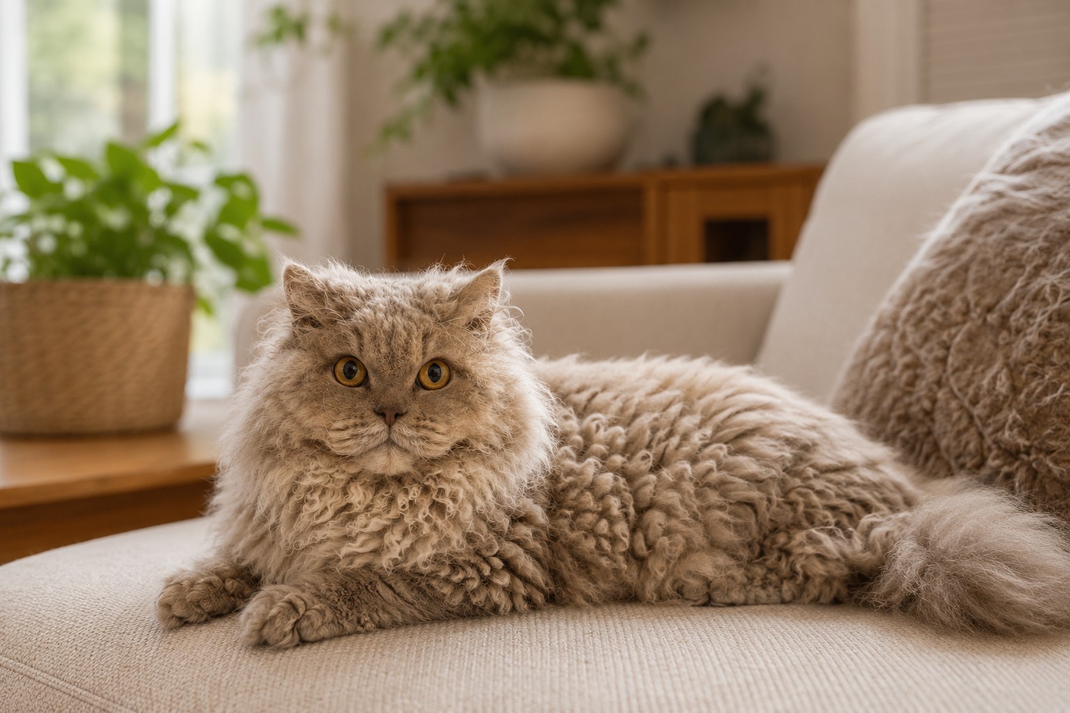 Selkirk Rex close-up