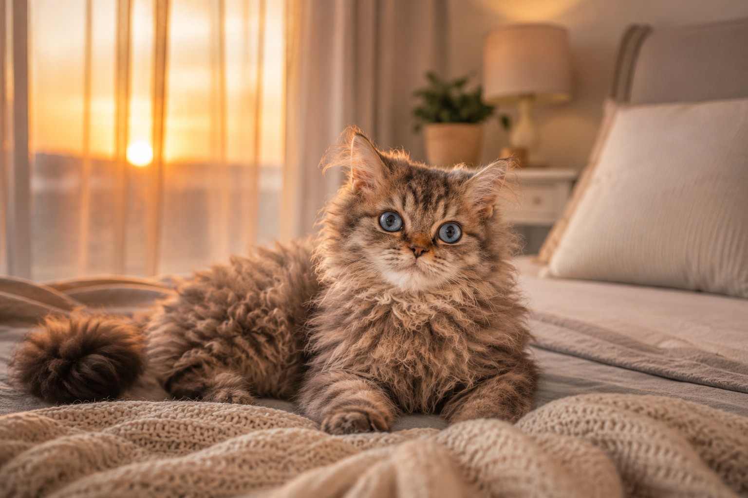 Selkirk Rex at Home